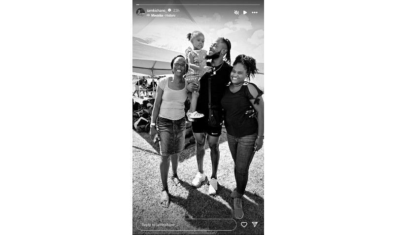 Screenshot of Kishane Thompson's Instagram story | Source: IG/iamkishane_